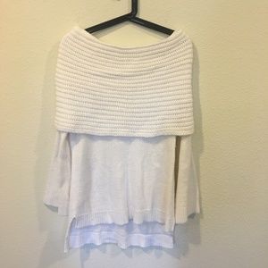 Sun & Shadow Sweaters - Sun & Shadow white knit off the shoulder sweater Sun & Shadow Sweaters - Sun & Shadow white knit off the shoulder sweater